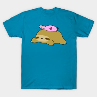 Axolotl and Sloth T-Shirt